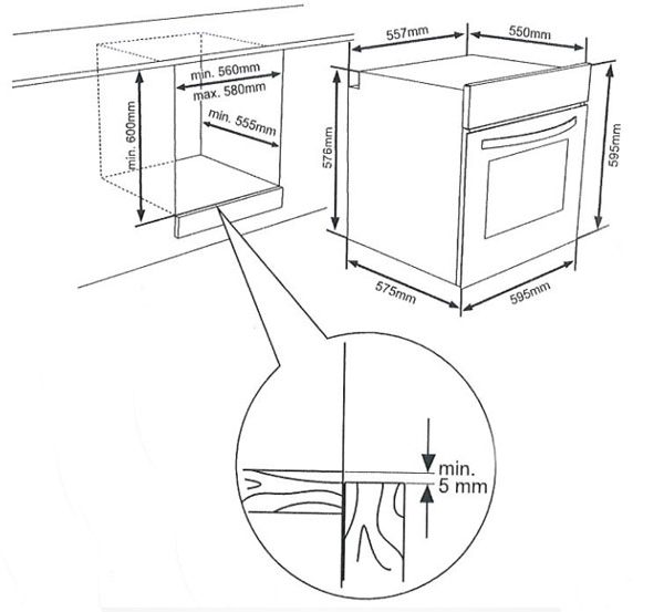 FAVORIT СЕТ Вградна фурна и вградна плотна 4-J INOX-B - Image 4